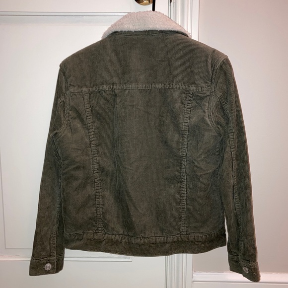 Pacsun fleece lined green corduroy jacket - Picture 5 of 5